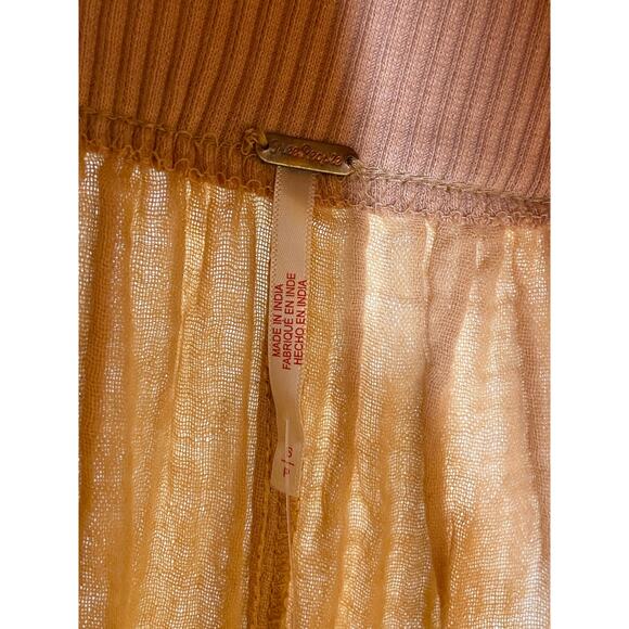 Free People Frances Maxi Skirt ONLY Buttons High Rise Peasant Boho Lagenlook S - Picture 8 of 12